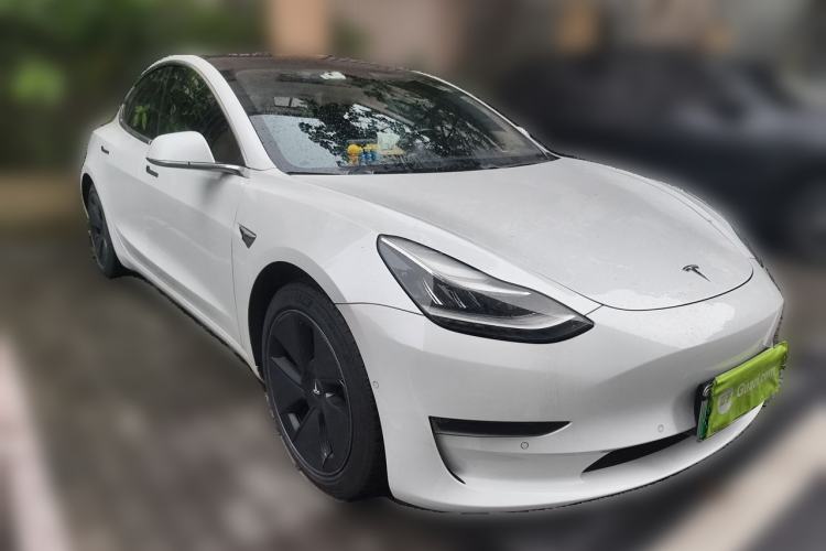 Used Tesla Model 3 2019 Long-Range Rear-Wheel-Drive Version Front Right 45 Deg