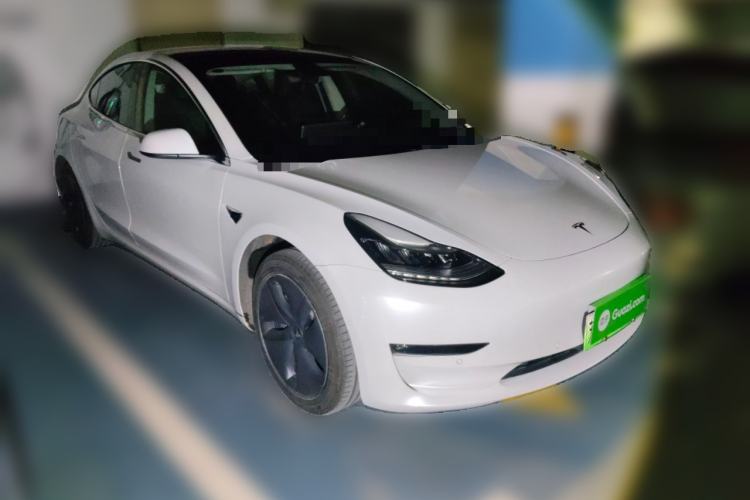 Used Tesla Model 3 2019 Long-Range Rear-Wheel-Drive Version Front Right 45 Deg