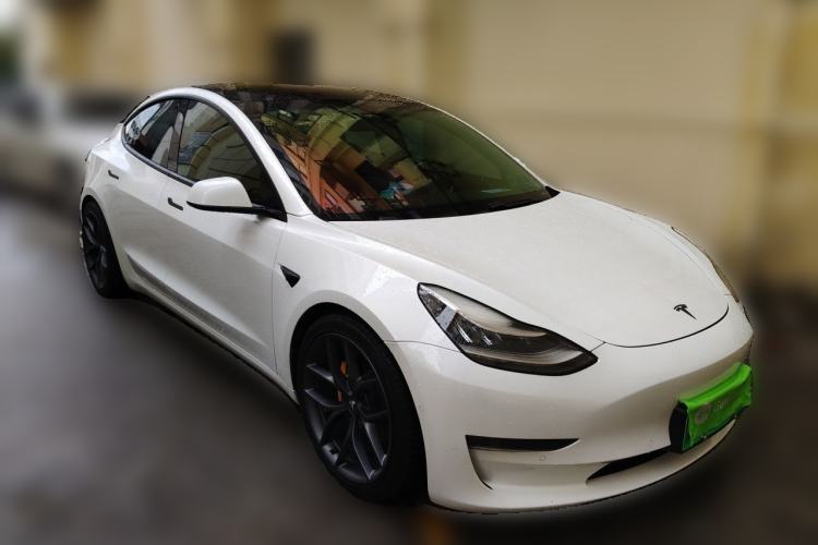 Used Tesla Model 3 2019 Long-Range All-Wheel-Drive Version Front Right 45 Deg