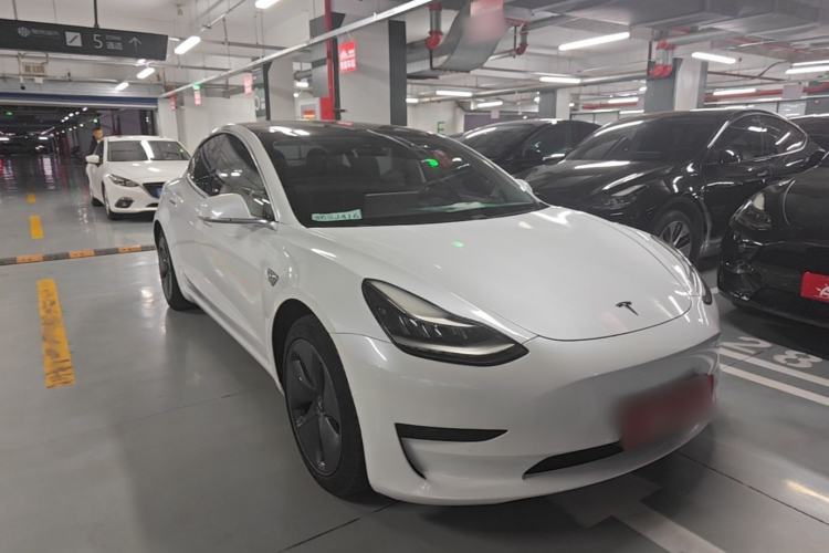 Used Tesla Model 3 2019 Standard Range Rear-Drive Upgraded Version Front Right 45 Deg