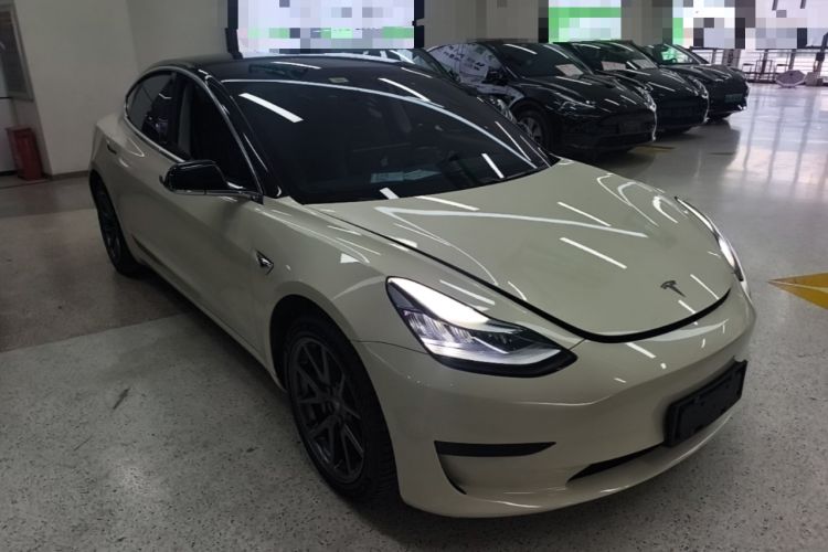 Used Tesla Model 3 2019 Standard Range Rear-Drive Upgraded Version Front Right 45 Deg