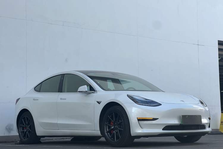 Used Tesla Model 3 2019 Standard Range Rear-Wheel Drive Upgraded Version (60 kWh) Front Right 45 Deg