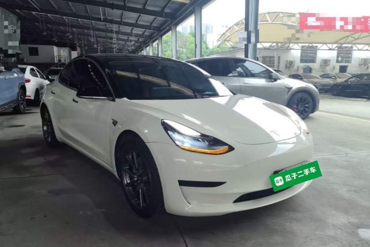 Used Tesla Model 3 2019 Standard Range Rear-Drive Upgraded Version Front Right 45 Deg
