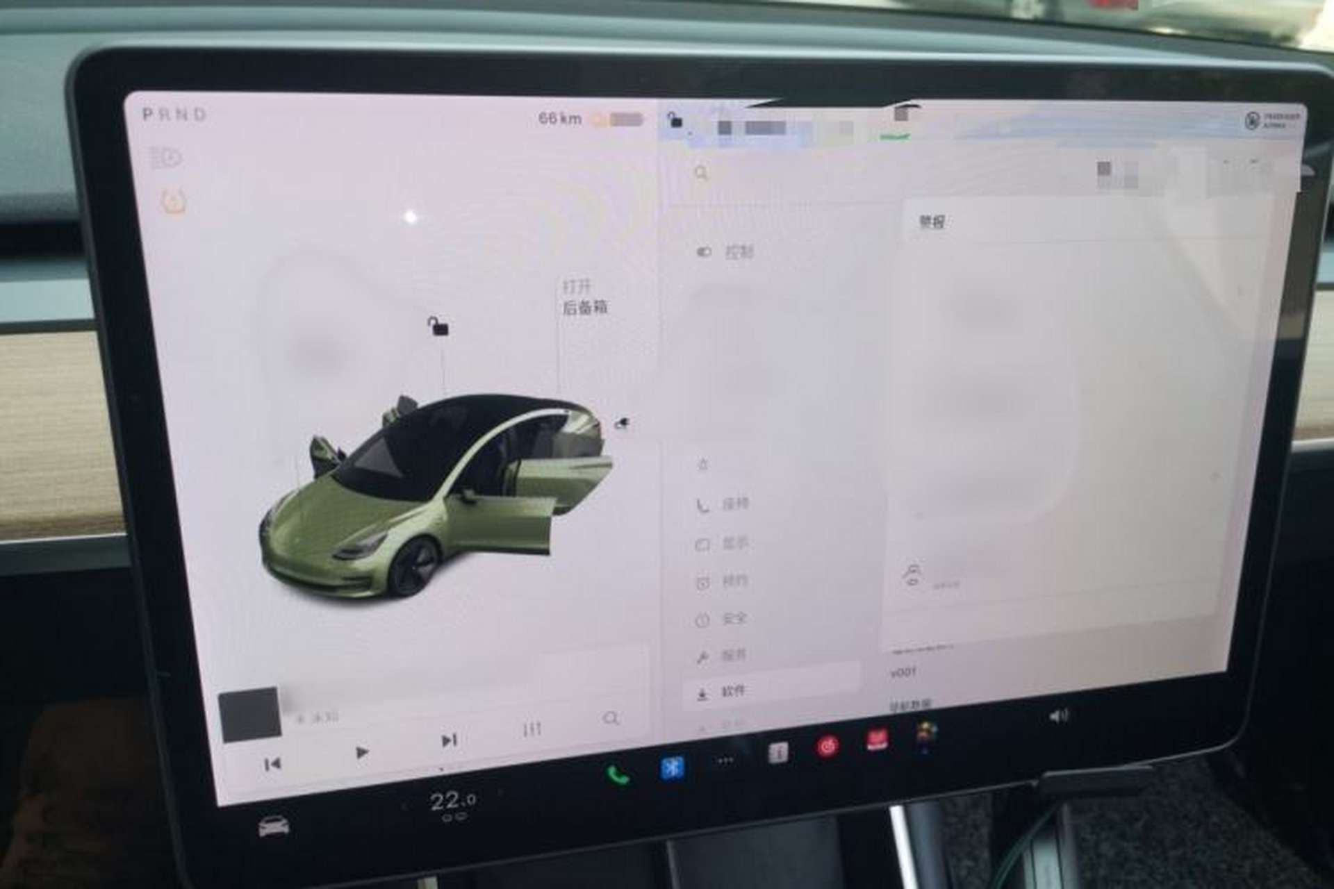 Used Tesla Model 3 2019 Long-Range Rear-Wheel-Drive Version Instrument Cluster
