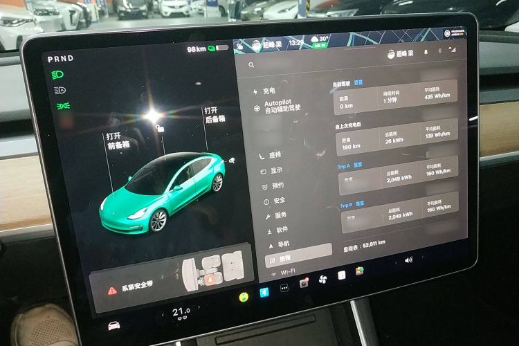 Used Tesla Model 3 2019 Long-Range Rear-Wheel-Drive Version Instrument Cluster