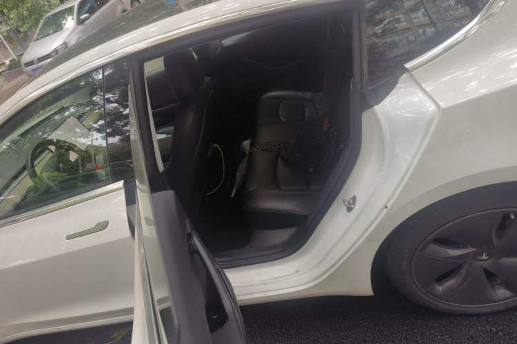 Used Tesla Model 3 2019 Long-Range All-Wheel-Drive Version Left Rear Seat