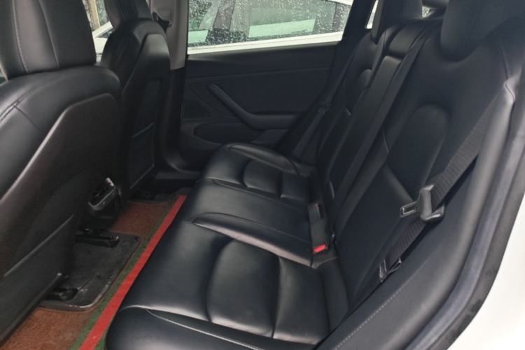Used Tesla Model 3 2019 Long-Range All-Wheel-Drive Version Left Rear Seat