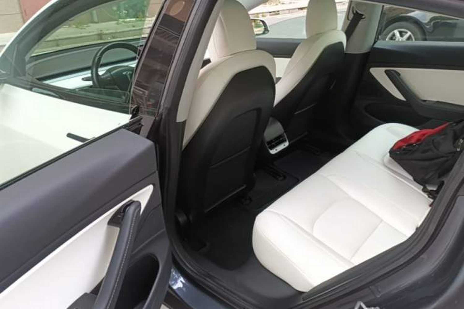 Used Tesla Model 3 2019 Performance High-Performance All-Wheel-Drive Version Left Rear Seat