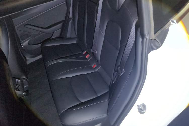 Used Tesla Model 3 2019 Long-Range All-Wheel-Drive Version Left Rear Seat