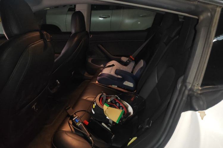 Used Tesla Model 3 2019 Long-Range Rear-Wheel-Drive Version Left Rear Seat
