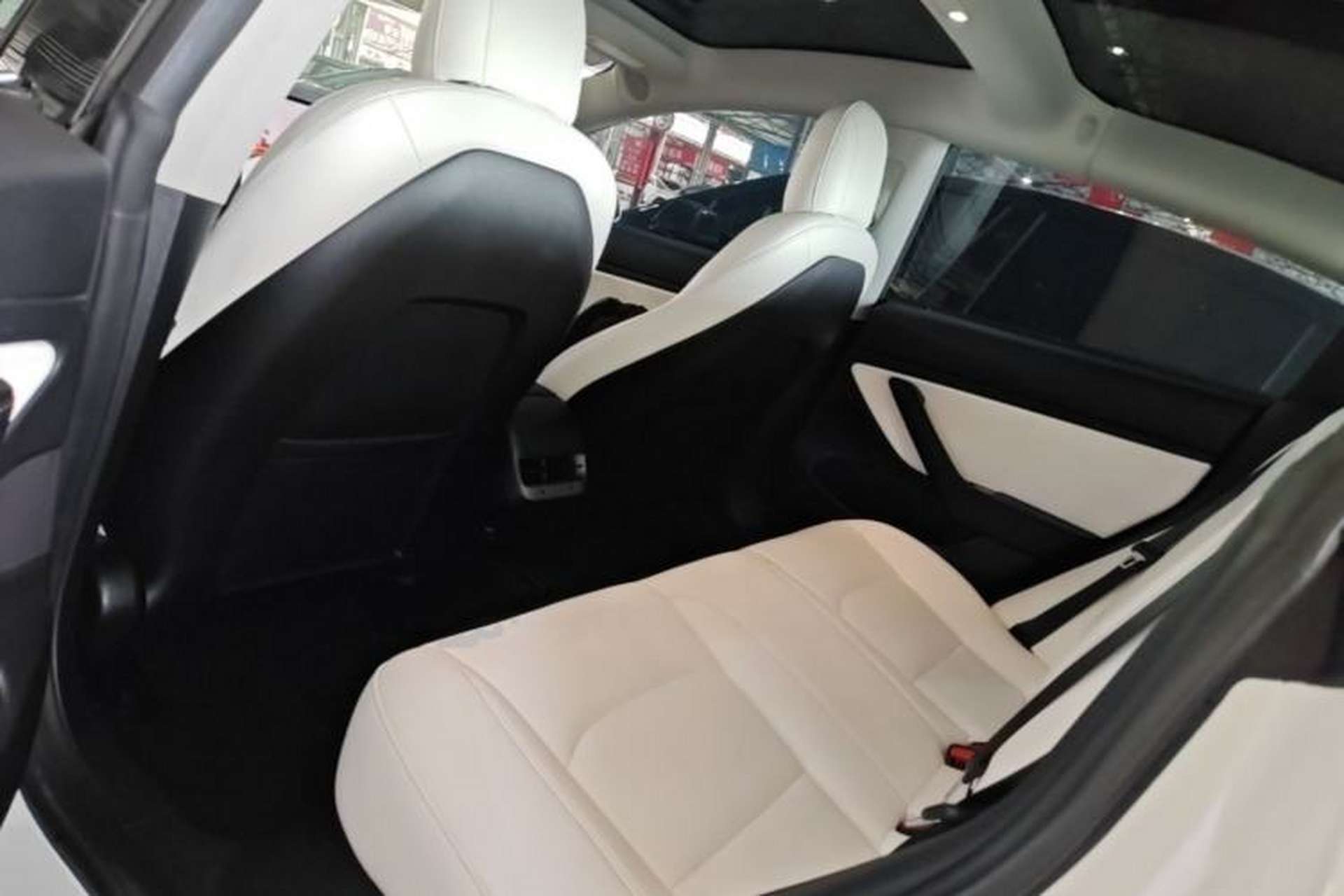 Used Tesla Model 3 2019 Long-Range Rear-Wheel-Drive Version Left Rear Seat