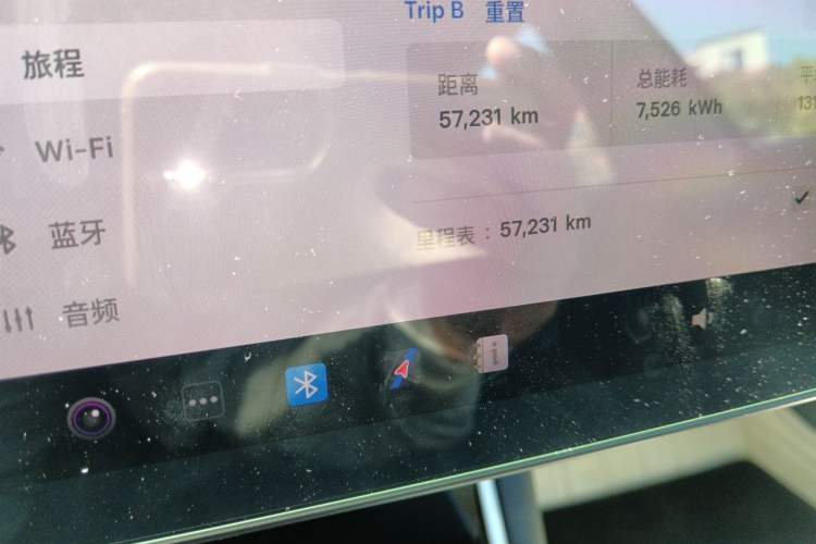 Used Tesla Model 3 2019 Standard Range Rear-Wheel Drive Upgraded Version (52 kWh) Odometer Close Up