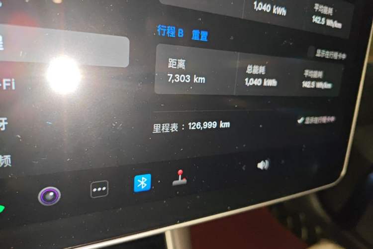 Used Tesla Model 3 2019 Standard Range Rear-Wheel Drive Upgraded Version (60 kWh) Odometer Close Up