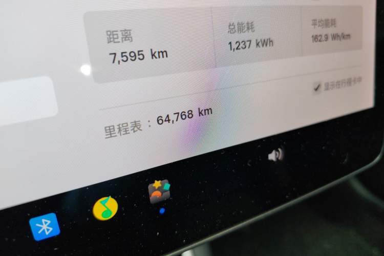 Used Tesla Model 3 2019 Standard Range Rear-Wheel Drive Upgraded Version (60 kWh) Odometer Close Up