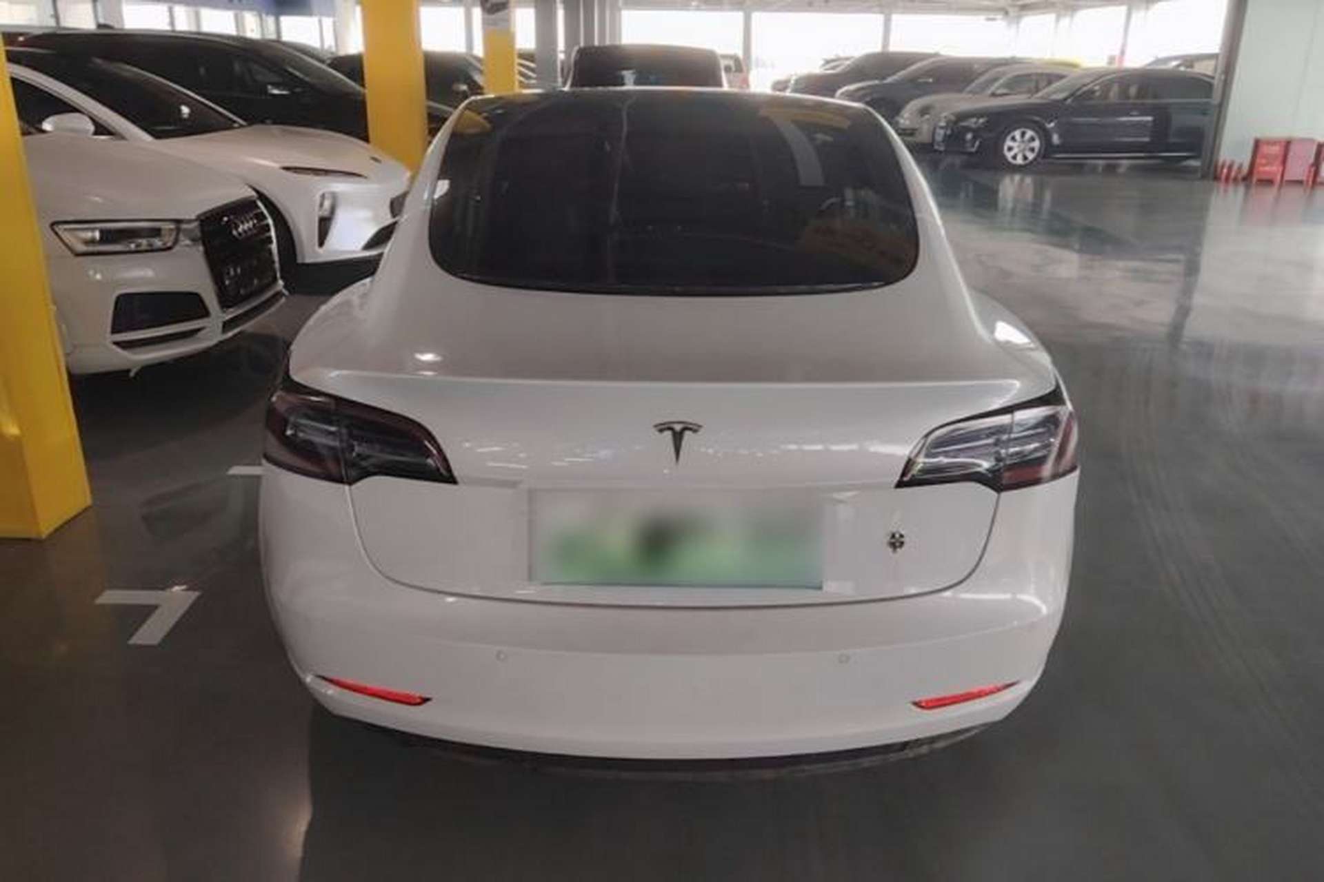Used Tesla Model 3 2019 Long-Range Rear-Wheel-Drive Version Rear