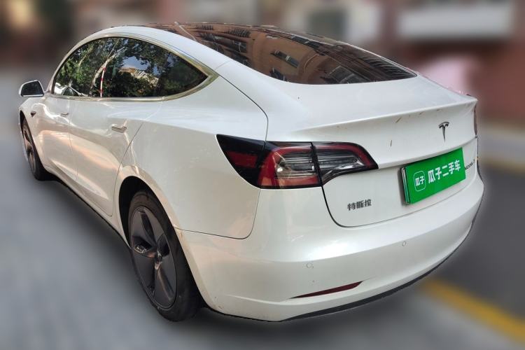 Used Tesla Model 3 2019 Standard Range Rear-Drive Upgraded Version Rear Left 45 Deg