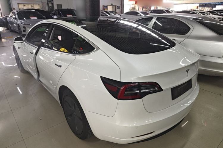 Used Tesla Model 3 2019 Standard Range Rear-Wheel Drive Upgraded Version (60 kWh) Rear Left 45 Deg