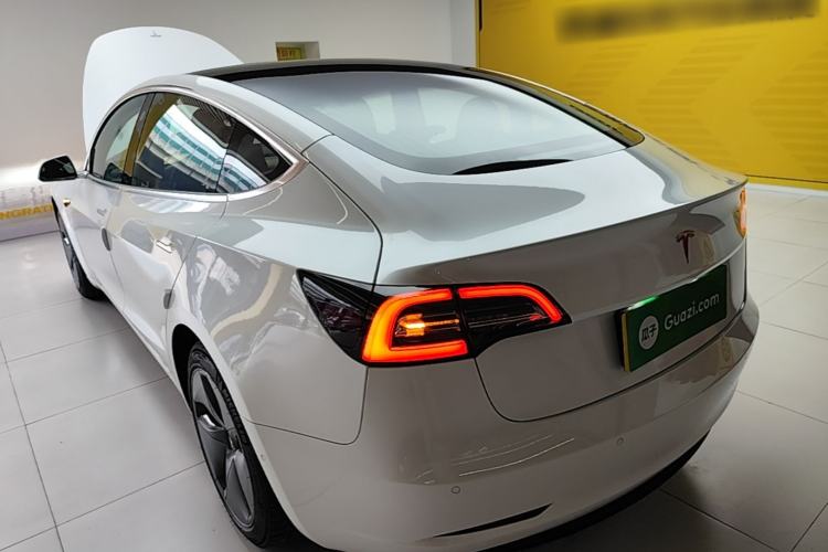 Used Tesla Model 3 2019 Long-Range Rear-Wheel-Drive Version Rear Left 45 Deg