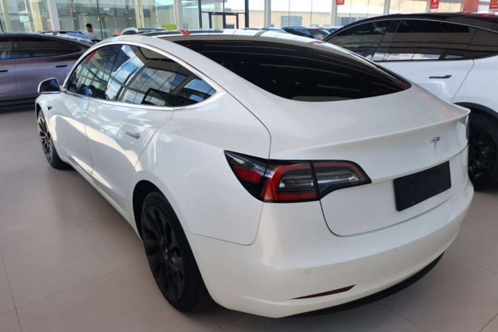 Used Tesla Model 3 2019 Standard Range Rear-Drive Upgraded Version Rear Left 45 Deg