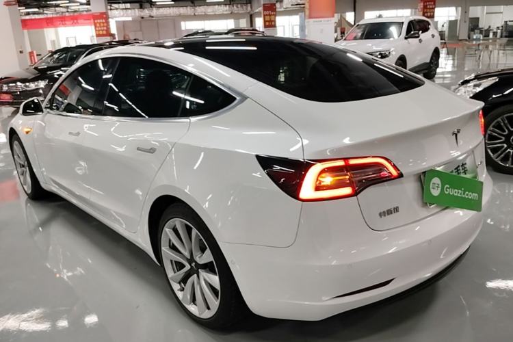 Used Tesla Model 3 2019 Standard Range Rear-Drive Upgraded Version Rear Left 45 Deg