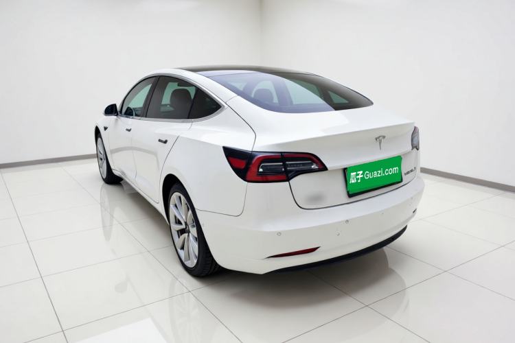 Used Tesla Model 3 2019 Standard Range Rear-Drive Upgraded Version Rear Left 45 Deg