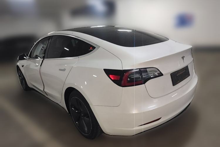 Used Tesla Model 3 2019 Standard Range Rear-Drive Upgraded Version Rear Left 45 Deg