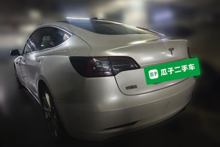Used Tesla Model 3 2019 Standard Range Rear-Drive Upgraded Version Rear Left 45 Deg