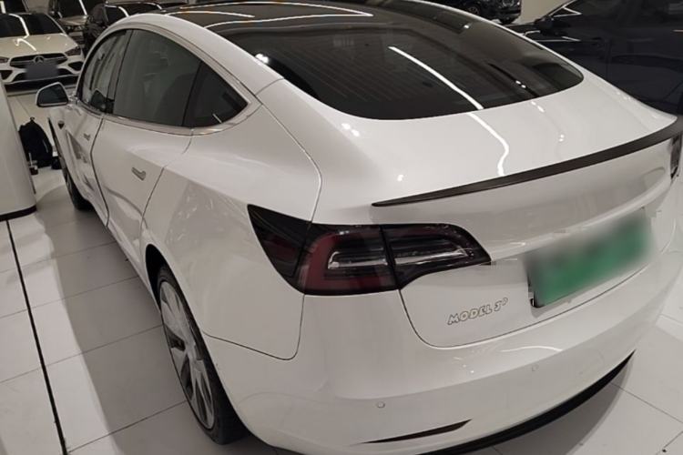 Used Tesla Model 3 2019 Performance High-Performance All-Wheel-Drive Version Rear Left 45 Deg