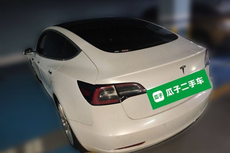 Used Tesla Model 3 2019 Long-Range Rear-Wheel-Drive Version Rear Left 45 Deg