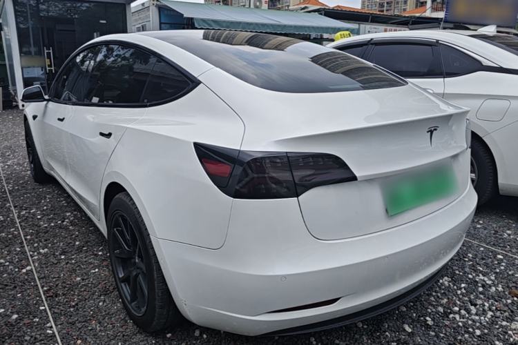 Used Tesla Model 3 2019 Standard Range Rear-Drive Upgraded Version Rear Left 45 Deg