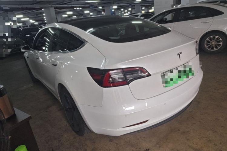 Used Tesla Model 3 2019 Standard Range Rear-Wheel Drive Upgraded Version (52 kWh) Rear Left 45 Deg