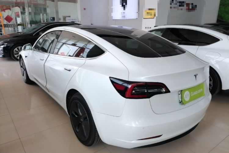 Used Tesla Model 3 2019 Standard Range Rear-Wheel Drive Upgraded Version (60 kWh) Rear Left 45 Deg