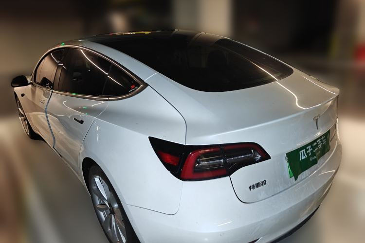 Used Tesla Model 3 2019 Standard Range Rear-Drive Upgraded Version Rear Left 45 Deg