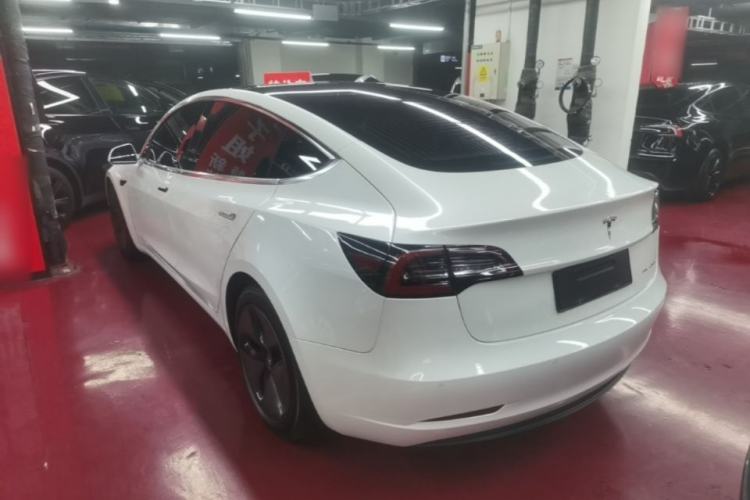 Used Tesla Model 3 2019 Long-Range All-Wheel-Drive Version Rear Left 45 Deg