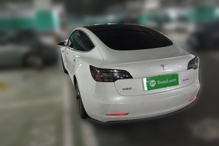 Used Tesla Model 3 2019 Standard Range Rear-Drive Upgraded Version Rear Left 45 Deg