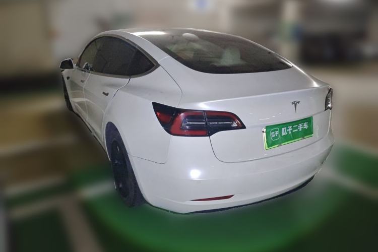 Used Tesla Model 3 2019 Long-Range Rear-Wheel-Drive Version Rear Left 45 Deg