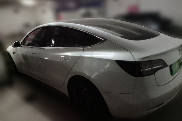 Used Tesla Model 3 2019 Standard Range Rear-Wheel Drive Upgraded Version (60 kWh) Rear Left 45 Deg