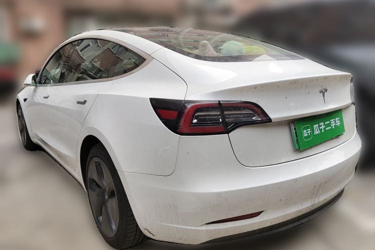 Used Tesla Model 3 2019 Standard Range Rear-Wheel Drive Upgraded Version (60 kWh) Rear Left 45 Deg