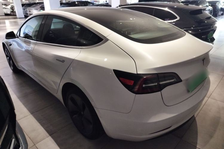 Used Tesla Model 3 2019 Long-Range Rear-Wheel-Drive Version Rear Left 45 Deg