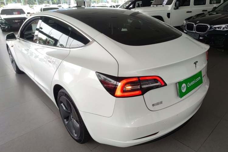 Used Tesla Model 3 2019 Standard Range Rear-Drive Upgraded Version Rear Left 45 Deg