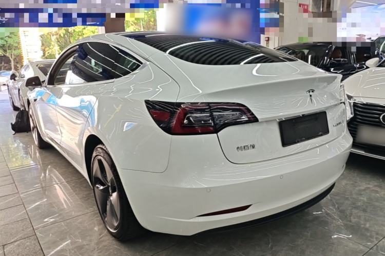Used Tesla Model 3 2019 Standard Range Rear-Drive Upgraded Version Rear Left 45 Deg