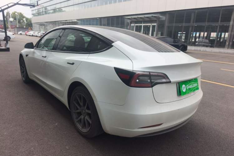 Used Tesla Model 3 2019 Standard Range Rear-Drive Upgraded Version Rear Left 45 Deg