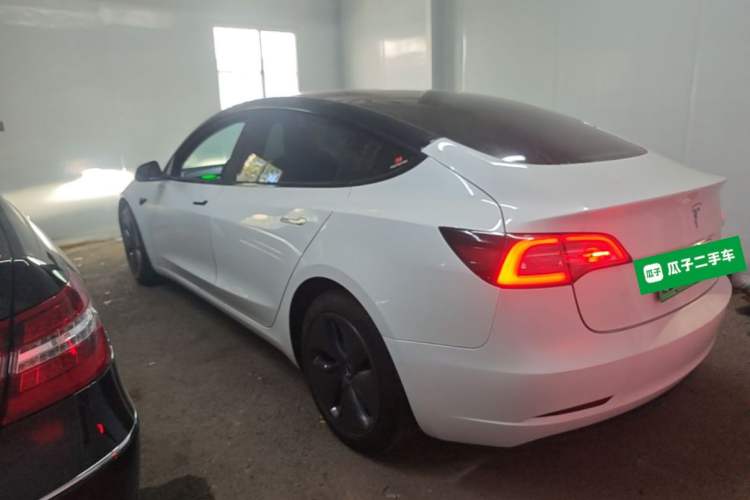 Used Tesla Model 3 2019 Standard Range Rear-Drive Upgraded Version Rear Left 45 Deg