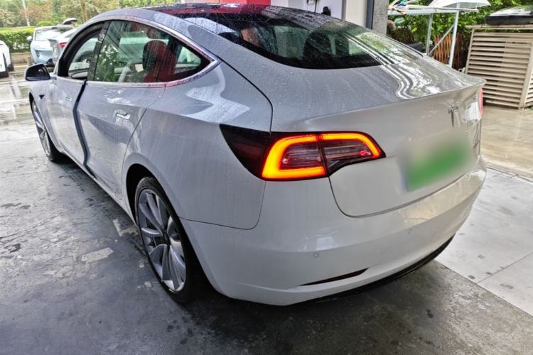 Used Tesla Model 3 2019 Standard Range Rear-Drive Upgraded Version Rear Left 45 Deg