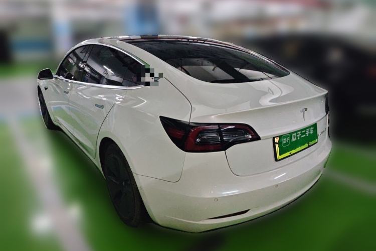 Used Tesla Model 3 2019 Standard Range Rear-Drive Upgraded Version Rear Left 45 Deg