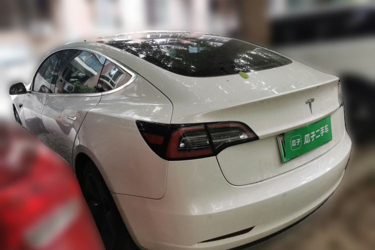 Used Tesla Model 3 2019 Long-Range Rear-Wheel-Drive Version Rear Left 45 Deg