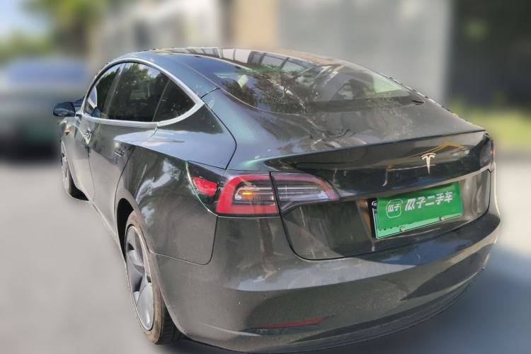 Used Tesla Model 3 2019 Long-Range Rear-Wheel-Drive Version Rear Left 45 Deg