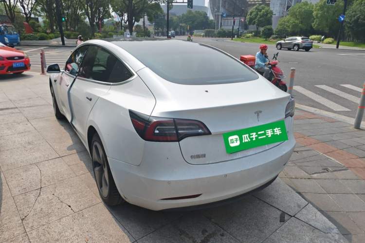 Used Tesla Model 3 2019 Standard Range Rear-Drive Upgraded Version Rear Left 45 Deg