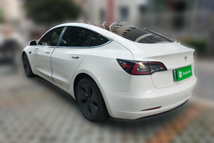 Used Tesla Model 3 2019 Long-Range Rear-Wheel-Drive Version Rear Left 45 Deg