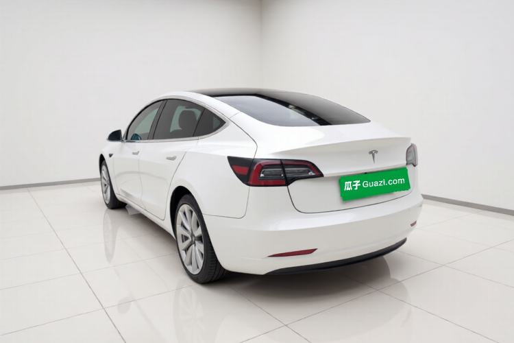 Used Tesla Model 3 2019 Standard Range Rear-Drive Upgraded Version Rear Left 45 Deg